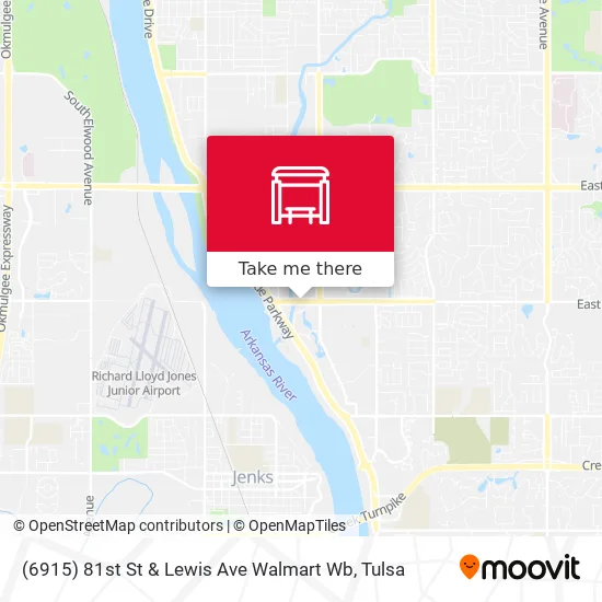 (6915) 81st St & Lewis Ave Walmart Wb map