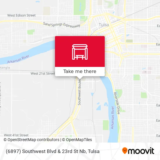 Mapa de (6897) Southwest Blvd & 23rd St Nb