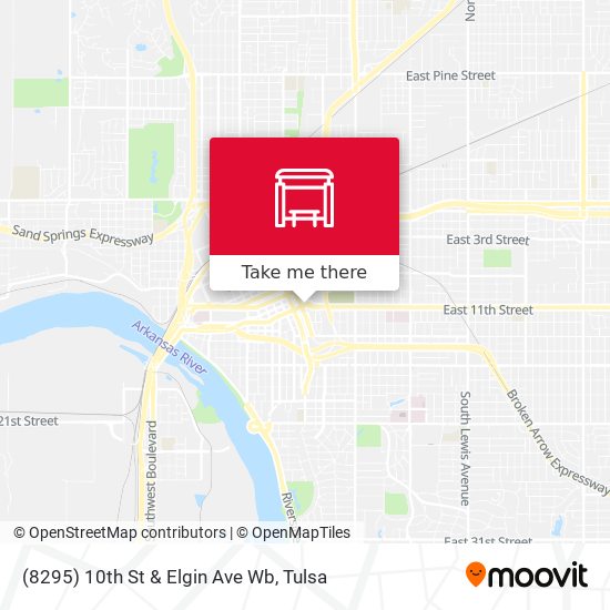 (8295) 10th St & Elgin Ave Wb map