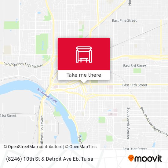 (8246) 10th St & Detroit Ave Eb map