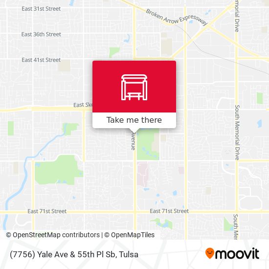 (7756) Yale Ave & 55th Pl Sb map