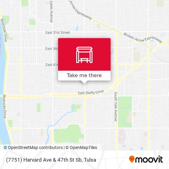 (7751) Harvard Ave & 47th St Sb map