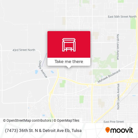 Mapa de (7473) 36th St. N &  Detroit Ave Eb