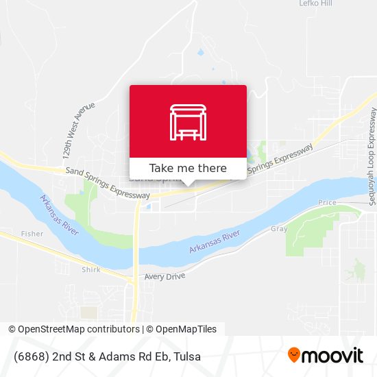 (6868) 2nd St & Adams Rd Eb map