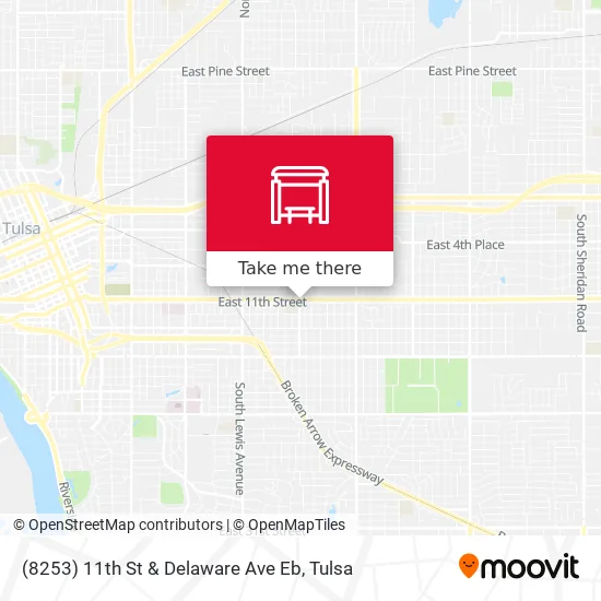 Mapa de (8253) 11th St & Delaware Ave Eb