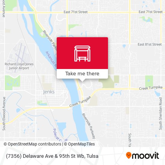 (7356) Delaware Ave & 95th St Wb map