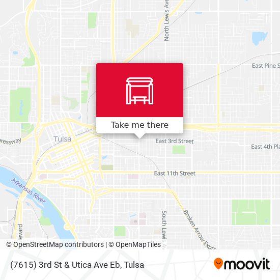 (7615) 3rd St & Utica Ave Eb map