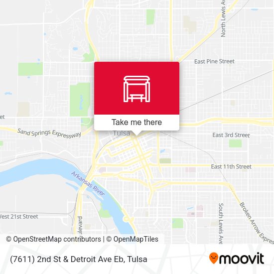 (7611) 2nd St & Detroit Ave Eb map
