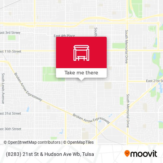 (8283) 21st St & Hudson Ave Wb map