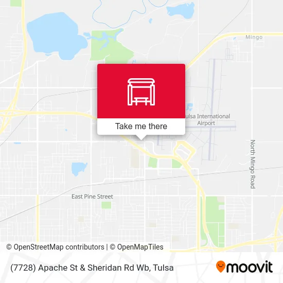 (7728) Apache St & Sheridan Rd Wb map