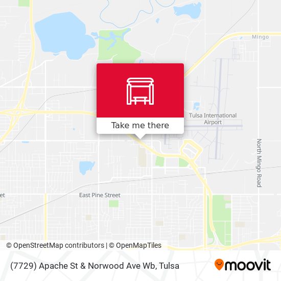 (7729) Apache St & Norwood Ave Wb map