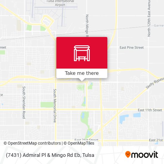 (7431) Admiral Pl & Mingo Rd Eb map
