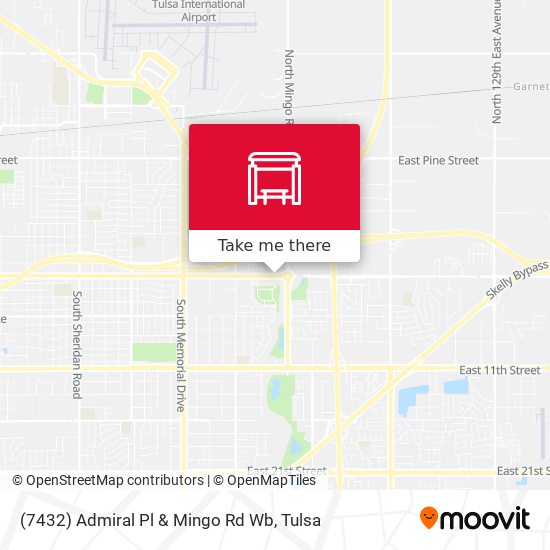 Mapa de (7432) Admiral Pl & Mingo Rd Wb