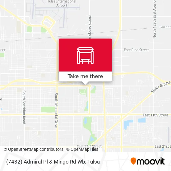 Mapa de (7432) Admiral Pl & Mingo Rd Wb
