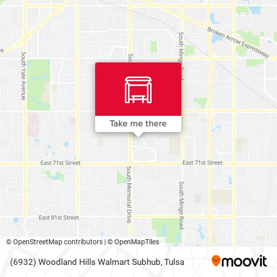Mapa de (6932) Woodland Hills Walmart Subhub