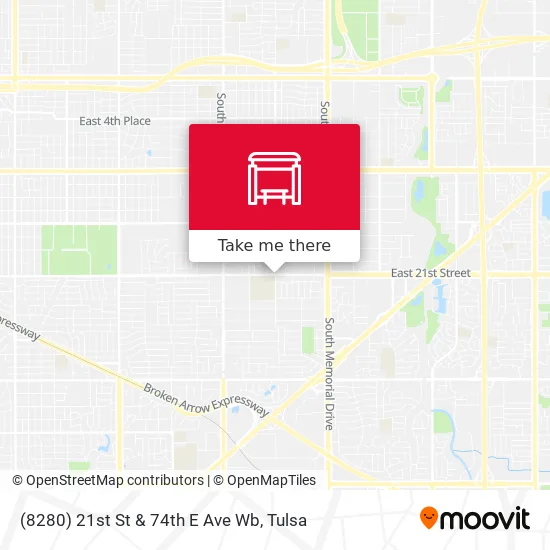Mapa de (8280) 21st St & 74th E Ave Wb