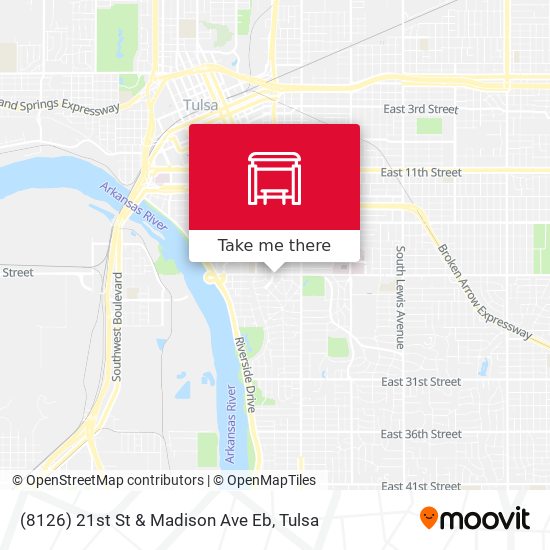 (8126) 21st St & Madison Ave Eb map