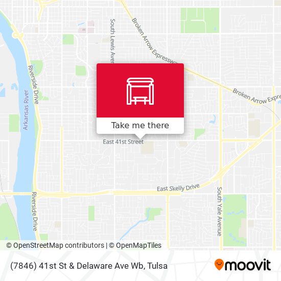 (7846) 41st St & Delaware Ave Wb map