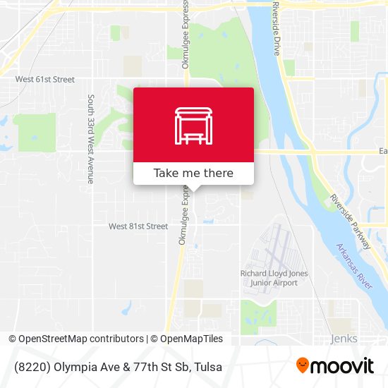 (8220) Olympia Ave & 77th St Sb map