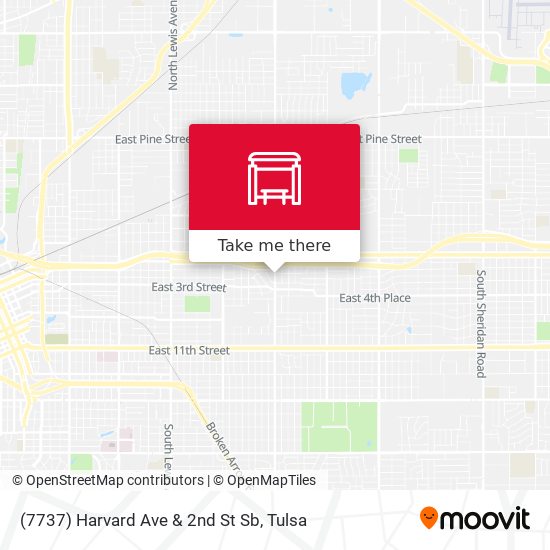 (7737) Harvard Ave & 2nd St Sb map