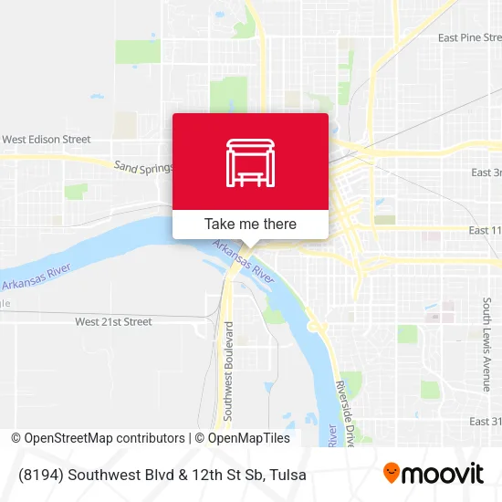 Mapa de (8194) Southwest Blvd & 12th St Sb