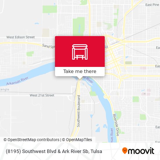 (8195) Southwest Blvd & Ark River Sb map