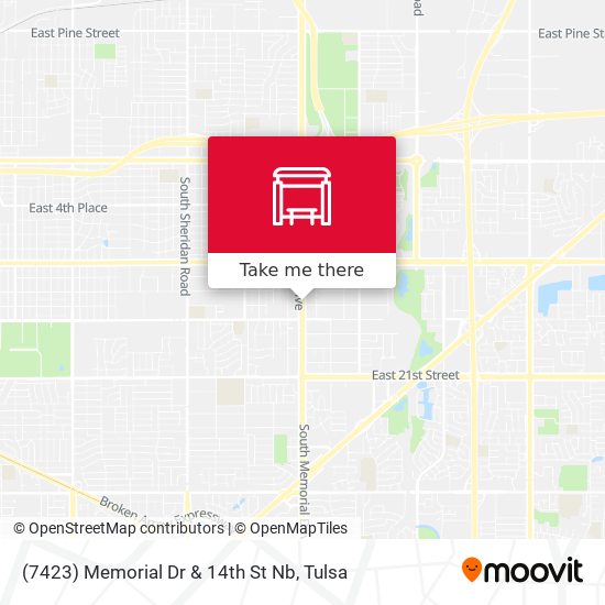 (7423) Memorial Dr & 14th St Nb map
