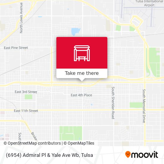 (6954) Admiral Pl & Yale Ave Wb map