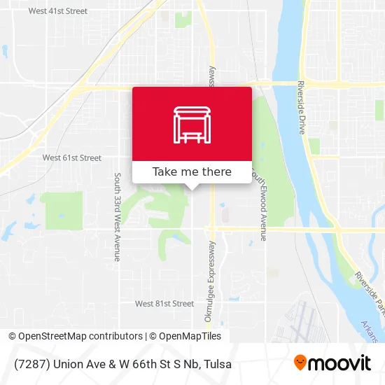 (7287) Union Ave & W 66th St S  Nb map