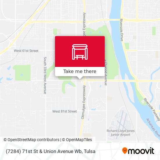 (7284) 71st St & Union Avenue Wb map