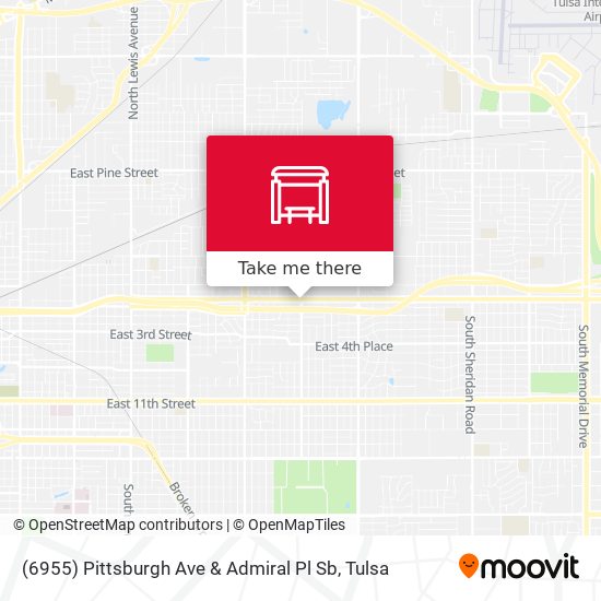 (6955) Pittsburgh Ave & Admiral Pl Sb map