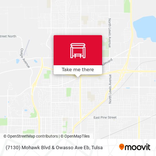 (7130) Mohawk Blvd & Owasso Ave Eb map