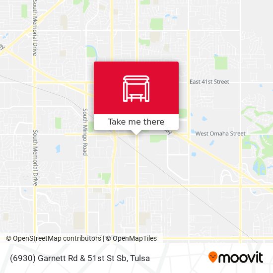 (6930) Garnett Rd & 51st St Sb map