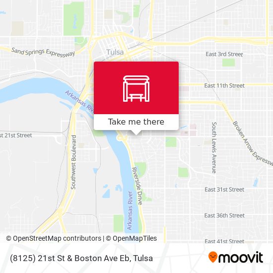 (8125) 21st St & Boston Ave Eb map