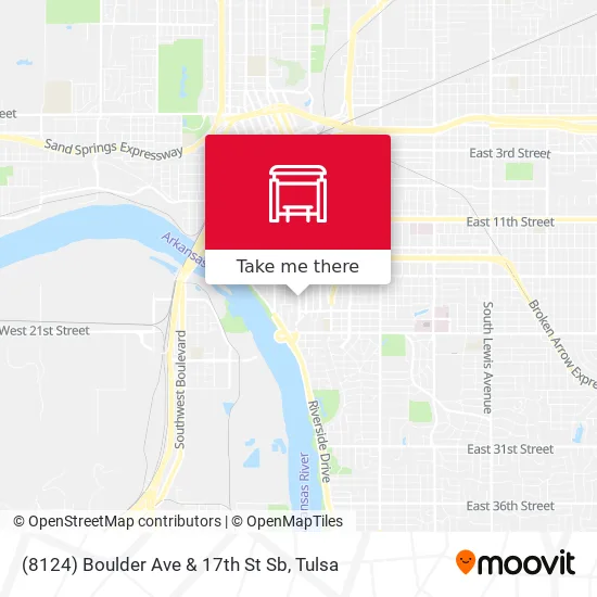 Mapa de (8124) Boulder Ave & 17th St Sb