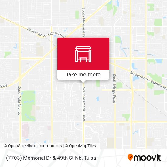 (7703) Memorial Dr & 49th St Nb map