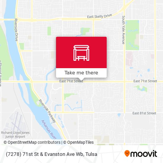 (7278) 71st St & Evanston Ave Wb map