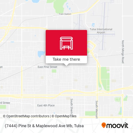 (7444) Pine St & Maplewood Ave Wb map