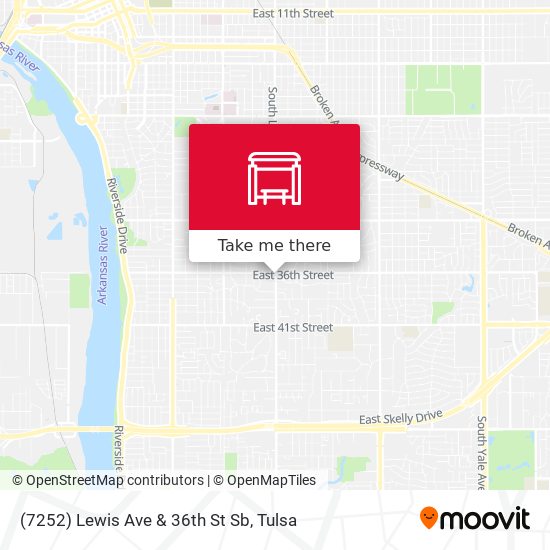 (7252) Lewis Ave & 36th St Sb map