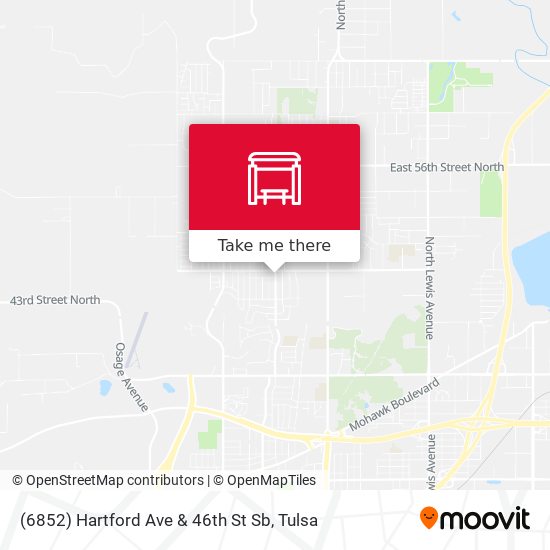 (6852) Hartford Ave & 46th St Sb map