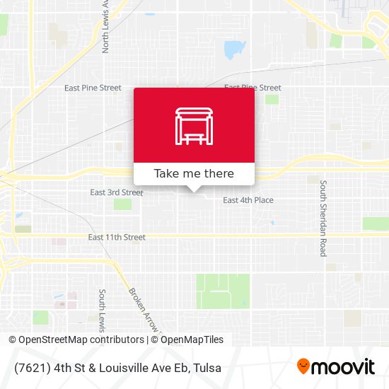 (7621) 4th St & Louisville Ave Eb map