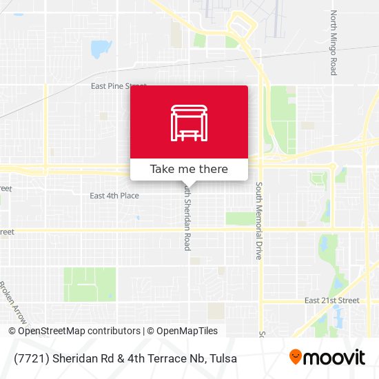 (7721) Sheridan Rd & 4th Terrace Nb map