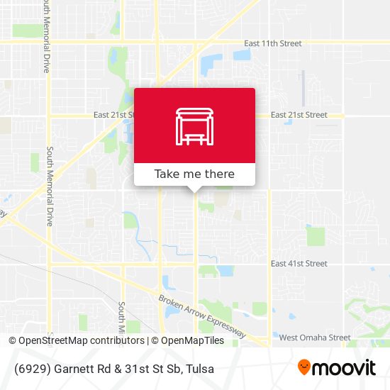 (6929) Garnett Rd & 31st St Sb map