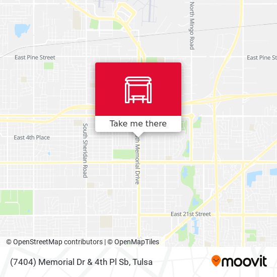 (7404) Memorial Dr & 4th Pl Sb map