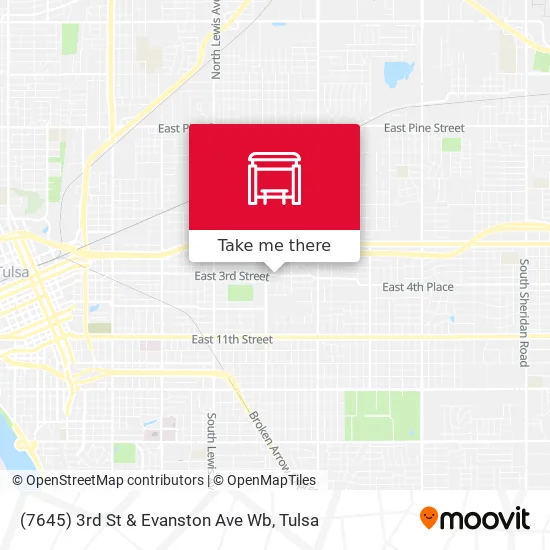 Mapa de (7645) 3rd St & Evanston Ave Wb