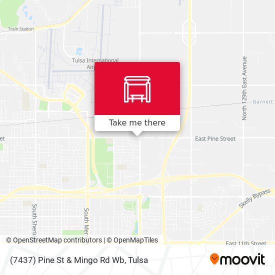 (7437) Pine St & Mingo Rd Wb map
