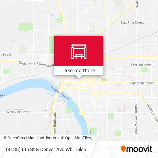 (8188) 6th St & Denver Ave Wb map