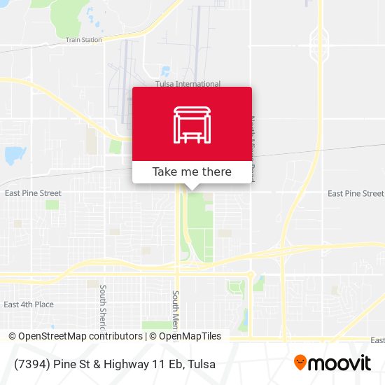 (7394) Pine St & Highway 11 Eb map