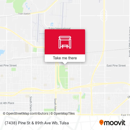 (7438) Pine St & 89th Ave Wb map
