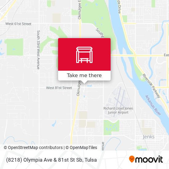 Mapa de (8218) Olympia Ave & 81st St Sb